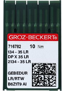 Groz Beckert 134-35 LR GEBEDUR Size 100 Pack of 10 Needles