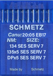 Schmetz 134 SES SERV7 Size 100 Pack of 10 Needles