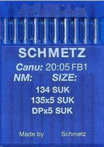Schmetz 134 SUK Size 60 Pack of 10 Needles