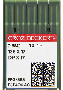 Groz Beckert 135x17 FFG/SES Size 70 Pack of 10 Needles