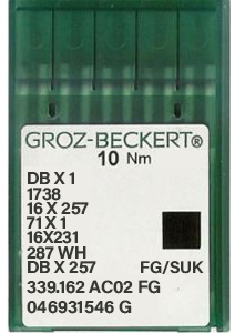 Groz Beckert 16x231 FG/SUK Size 65 Pack of 10 Needles