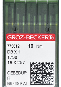 Groz Beckert 16x231 R GEBEDUR Size 60 Pack of 10 Needles