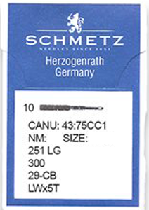 Schmetz 251 LG Size 110 Pack of 10 Needles