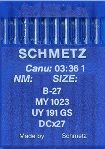 Schmetz B27 R Size 65 Pack of 10 Needles