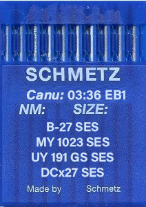 Schmetz B27 SES Size 65 Pack of 10 Needles