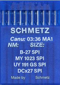 Schmetz B27 SPI Size 65 Pack of 10 Needles