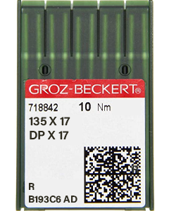Groz Beckert 135x17 R Size 70 Pack of 10 Needles