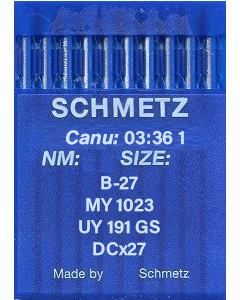 Schmetz B27 R Size 60 Pack of 10 Needles
